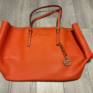 Michael Kors Vibrant Orange Tote